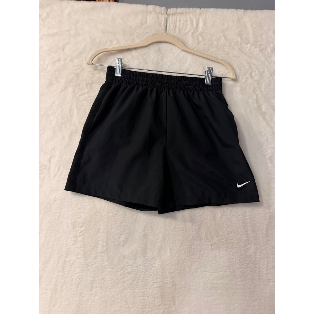 Nike‎ Dri-FIT Kids Black Athletic Training Shorts  Large Side Pockets 5 Inseam